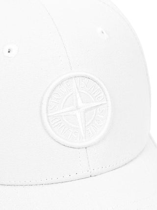 Baseballkappe mit Kompass-Logo - Weiß