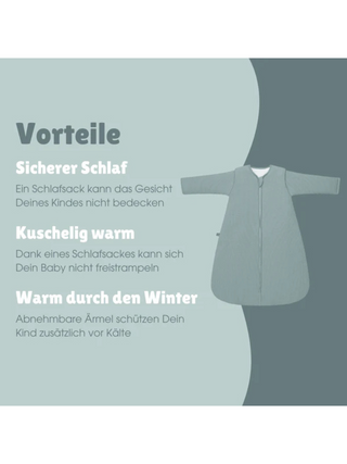 Schlafsack mit Ärmeln 3.5 TOG - Essential Mint