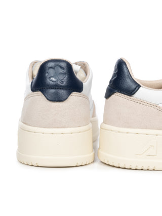 Medalist Kids Low Sneaker aus Leder - Weiß/Blau