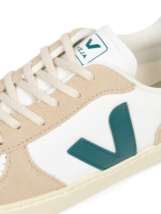 Small V-10 Laces Sneaker - Extra White/Green