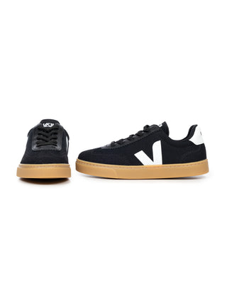 Small Volley Canvas Sneaker - Black/White