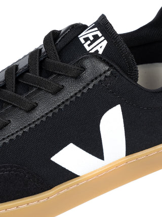 Small Volley Canvas Sneaker - Black/White