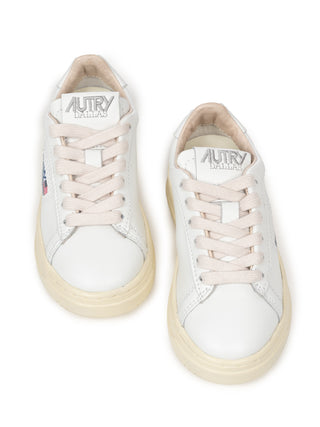 Dallas Kids Low Sneaker aus Leder - Weiß