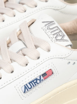 Dallas Kids Low Sneaker aus Leder - Weiß