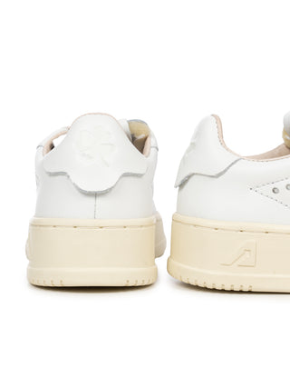 Dallas Kids Low Sneaker aus Leder - Weiß