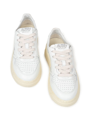 Medalist Kids Low Sneaker aus Leder - Weiß