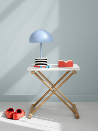 Camp Nachttisch hoch in Weiß-Eiche