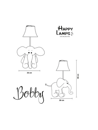 LED-Tischleuchte Bobby der Elefant