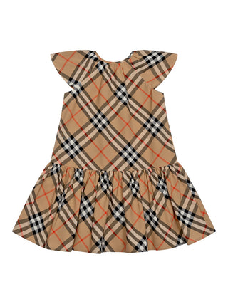 Tally Kleid aus Baumwolle - Sand Check