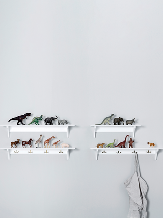 Seaside Wandregal mit Haken - 60 x 20 cm