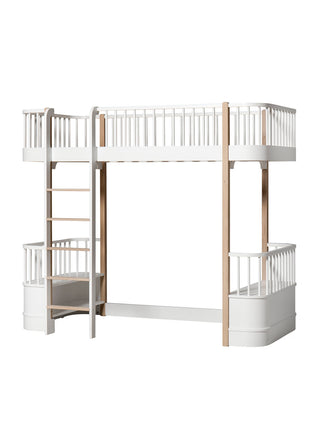 Wood Original Hochbett Weiß-Eiche 90x200