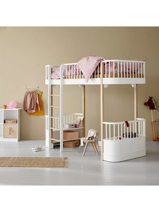 Wood Original Hochbett Weiß 90x200