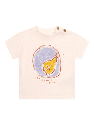 Flamé Jersey T-Shirt - Weiß