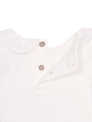 Flamé Body mit Kragen - Weiß