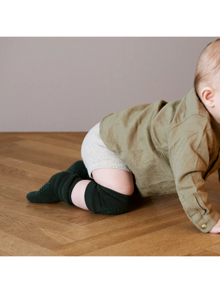 Knieschützer mit Gumminoppen - Grau Melange