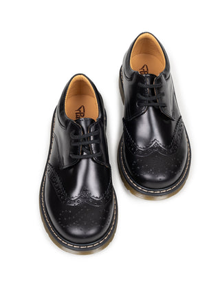 Halbschuhe aus Lackleder - Schwarz