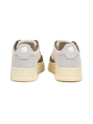 Medalist Kids Low Kid aus Leder - Weiß/Olivgrün