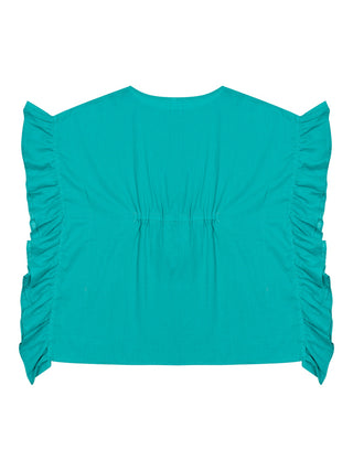 Lea Caftan mit Quasten - Grün