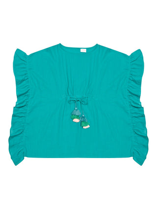 Lea Caftan mit Quasten - Grün