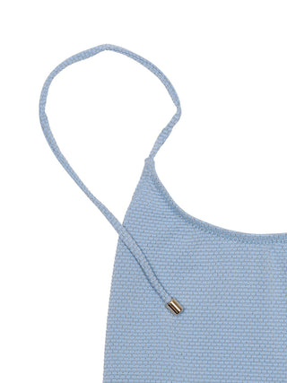 Badeanzug Bahamas Metallic - Hellblau