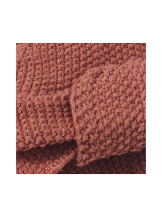Baby Turban aus Strick - Kupfer