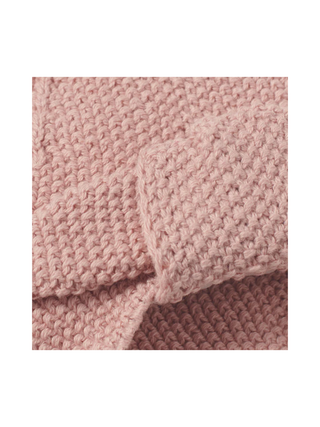 Baby Turban aus Strick - Altrosa