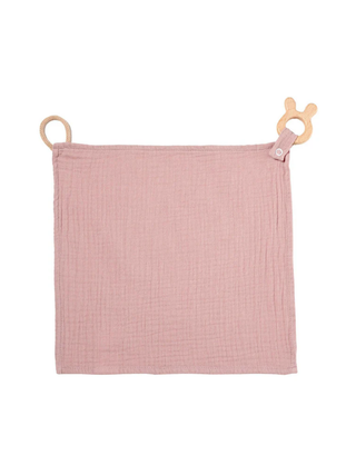 Kuscheltuch Musselin Hase - Rosa