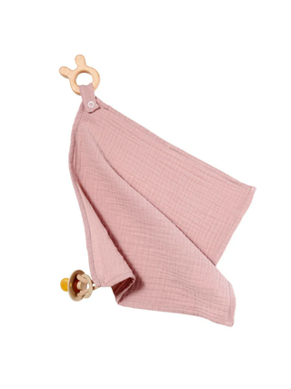 Kuscheltuch Musselin Hase - Rosa