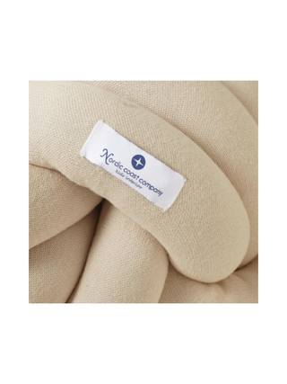Knotenkissen Strick  - Beige