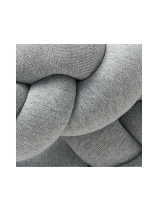 Geflochtene Bettschlange Jersey - Grau