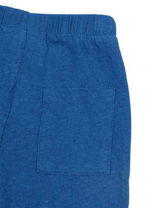 Hose aus Bio-Baumwolle und Leinen - Blau