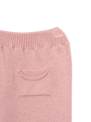 Strickhose mit Taschen - Altrosa