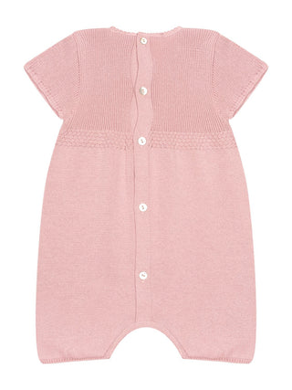 Kurzer Spieler mit Applikation - Altrosa