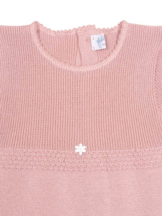 Kurzer Spieler mit Applikation - Altrosa