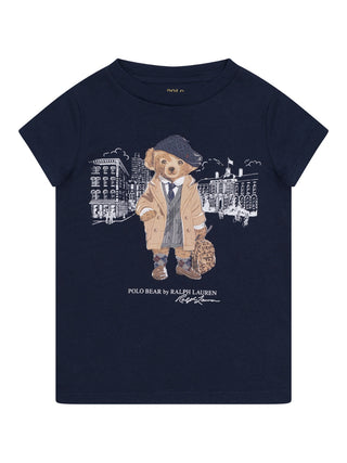 T-Shirt mit Polobär - Navy