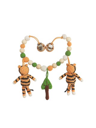 Gehäkelte Kinderwagenkette Tiger Toni