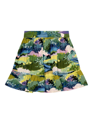 Bedruckter Viskoserock - Arty Landschaft