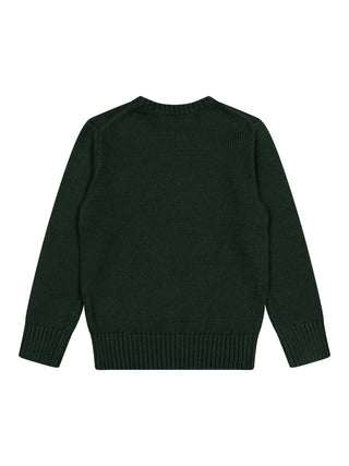 Strickpullover mit Polo-Bär - Grün