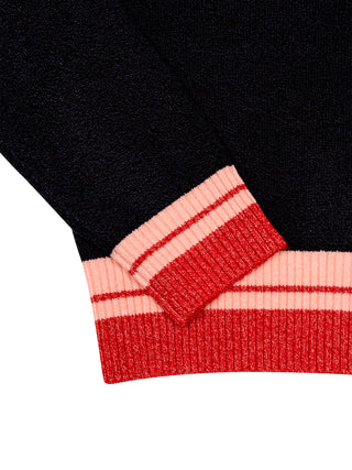 Sportlicher Logo Pullover - Navy