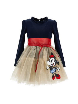 Minnie Tüllkleid mit Schleife Marine