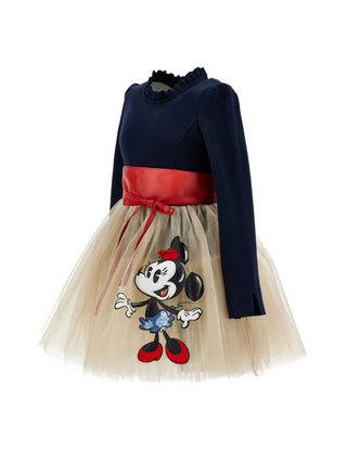 Minnie Tüllkleid mit Schleife Marine