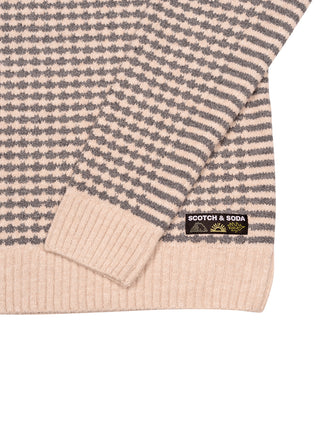 Regular Chenille Pullover - Grau Melange