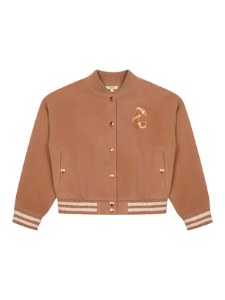 Collegejacke - Beige