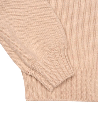 Strickpullover aus Wolle und Kaschmir - Beige