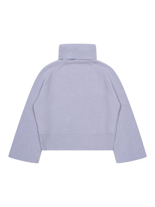 Rania Strickpullover aus Wolle und Kaschmir - Hellblau