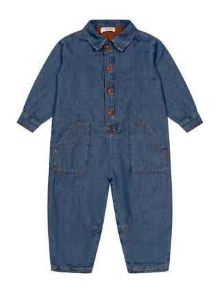 Gefütterter Jeans-Overall „Vitus“ - Denim-Blau