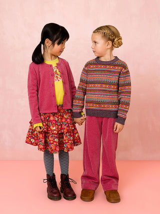 Kek Pullover mit Mustervariation