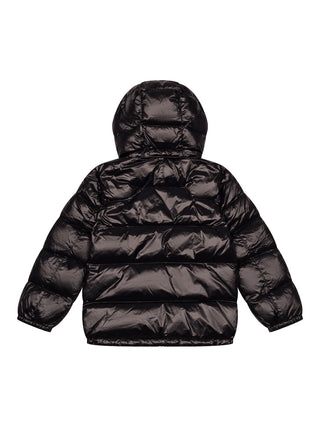 Glänzende Daunenjacke - Schwarz