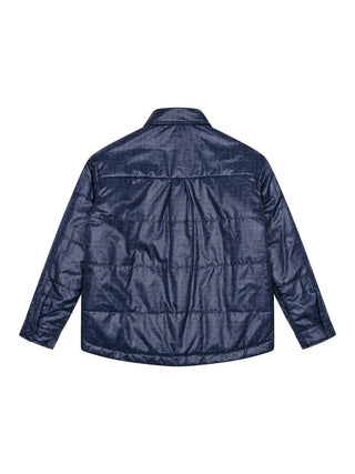 Gefütterte Jacke mit FF-Logo - Navy