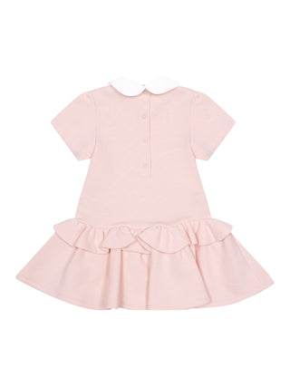 Kleid mit Rüschen - Rosa